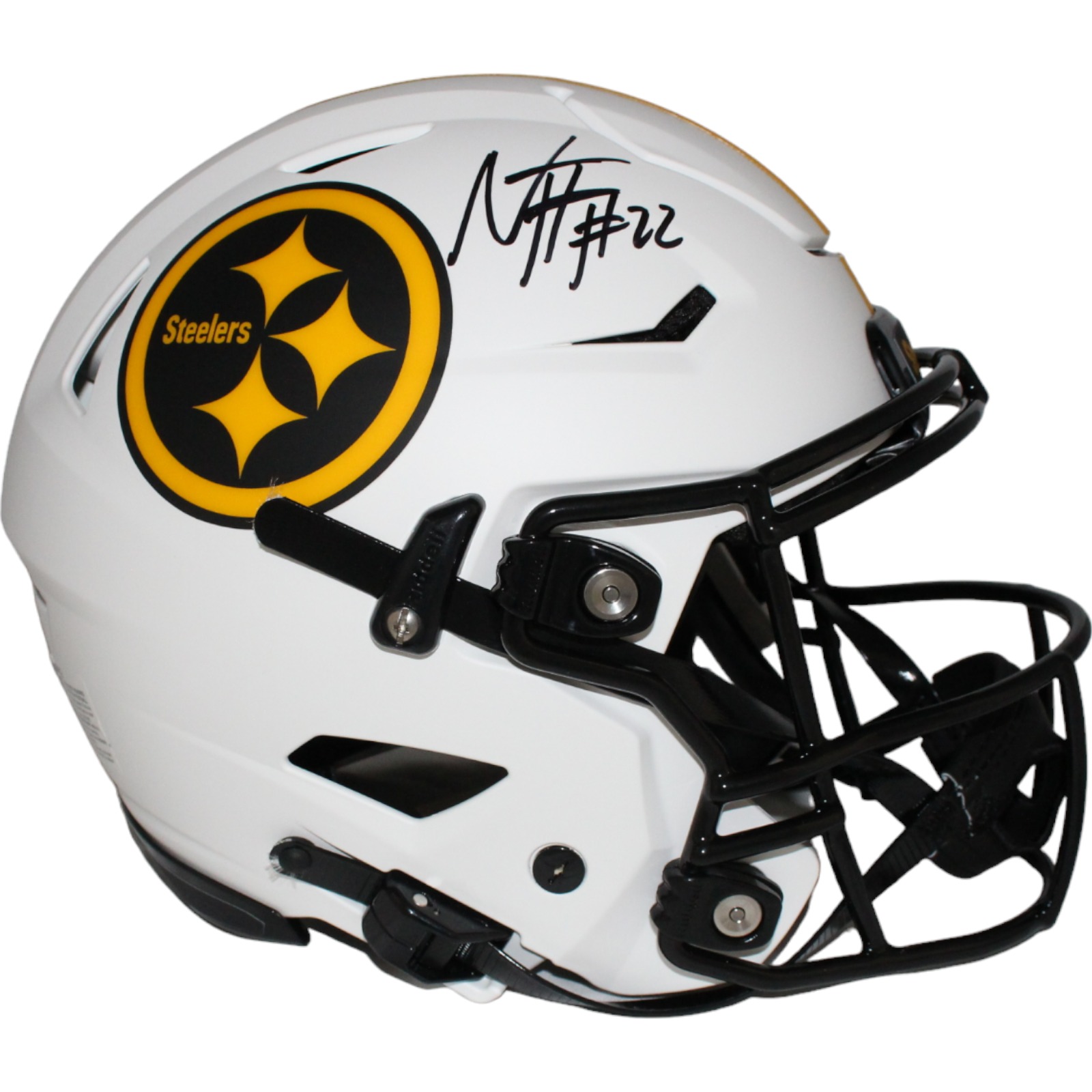 Najee Harris Signed Pittsburgh Steelers Lunar Speedflex Helmet FAN