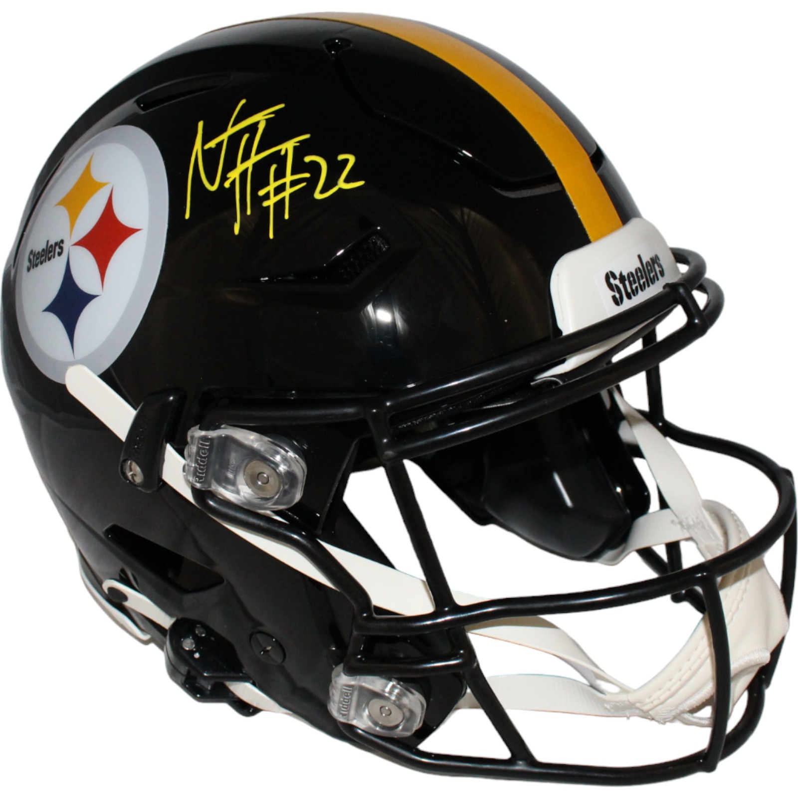 Najee Harris Autographed Pittsburgh Steelers Speedflex Helmet FAN