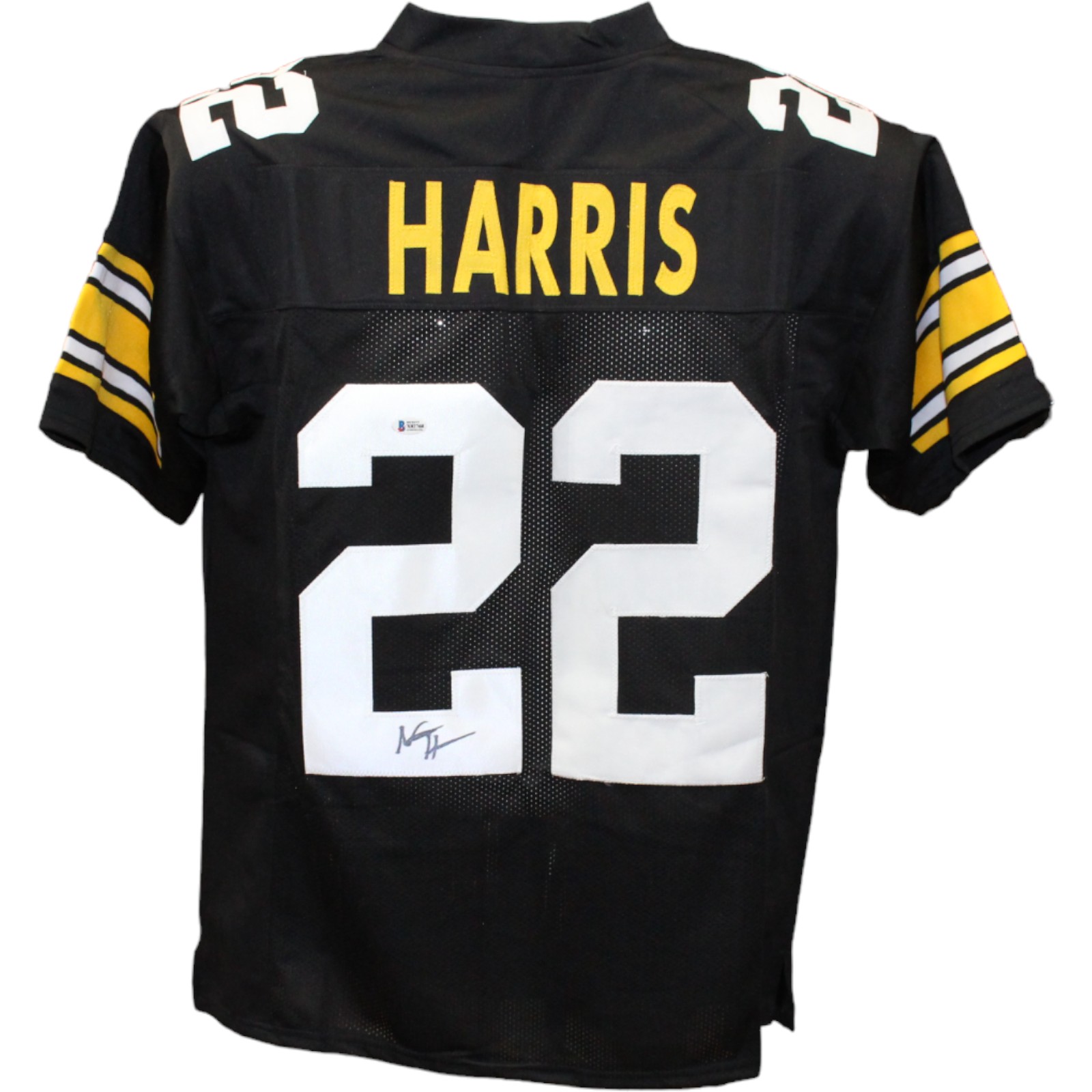 Najee Harris Autographed/Signed Pro Style Black Jersey Beckett