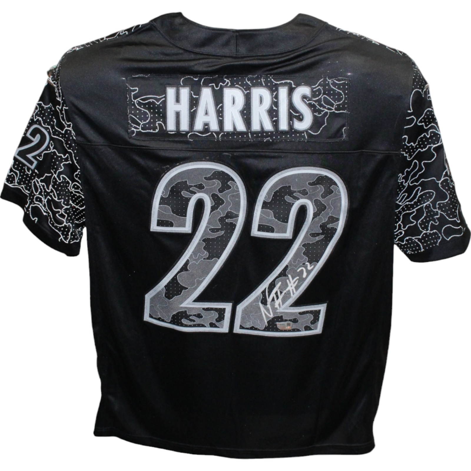 Najee Harris Signed Pittsburgh Steelers Reflective Black XL Jersey FAN
