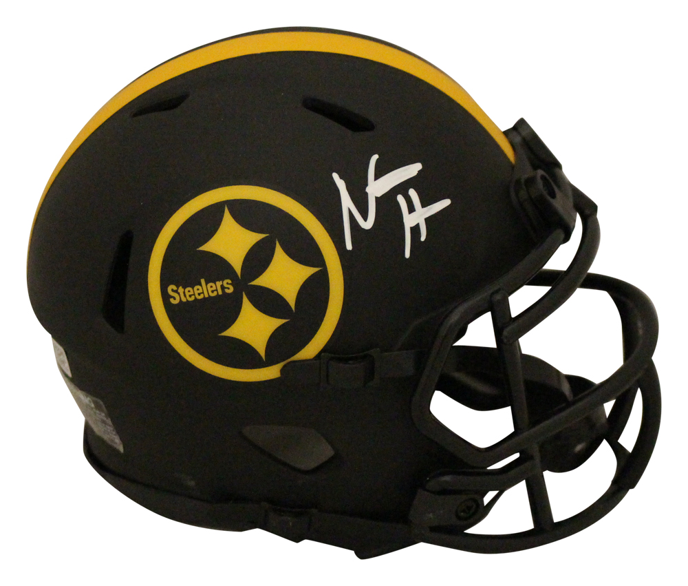 Najee Harris Autographed Pittsburgh Steelers Eclipse Mini Helmet FAN 32083