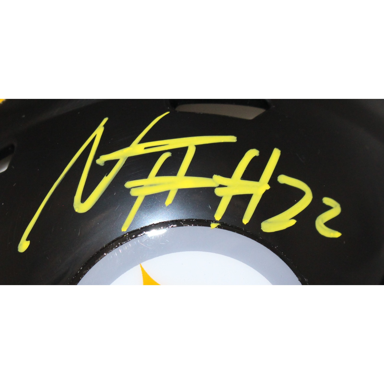 Najee Harris Autographed/Signed Pittsburgh Steelers Mini Helmet FAN