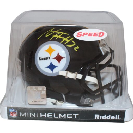 Najee Harris Autographed/Signed Pittsburgh Steelers Mini Helmet FAN