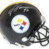 James Harrison Autographed/Signed Pittsburgh Steelers Mini Helmet 25414