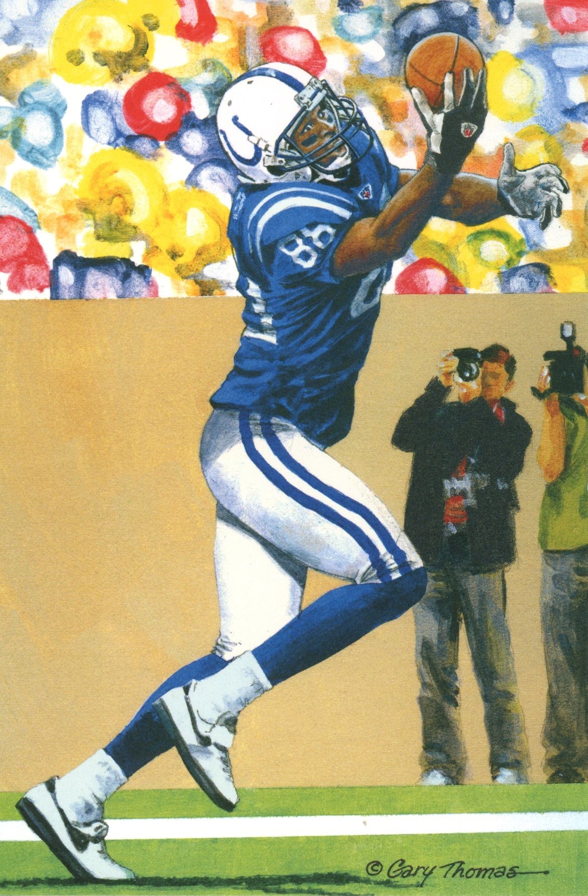Marvin Harrison Indianapolis Colts Goal Line Art Card Class of 2016 58083 1 Marvin Harrison Indianapolis Colts Goal Line Art Card Class of 2016 58083