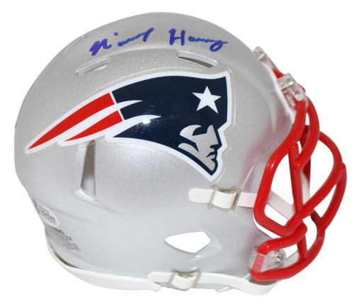 N'Keal Harry Autographed/Signed New England Patriots Speed Mini Helmet BAS 24284