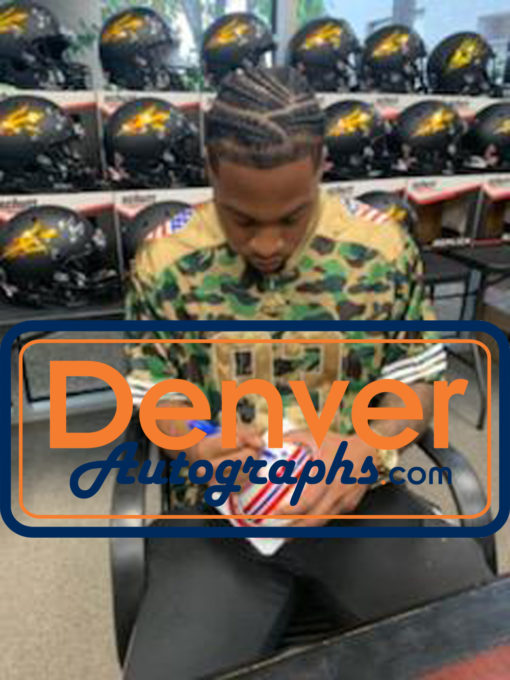 N'Keal Harry Autographed/Signed New England Patriots TB Mini Helmet BAS 24283