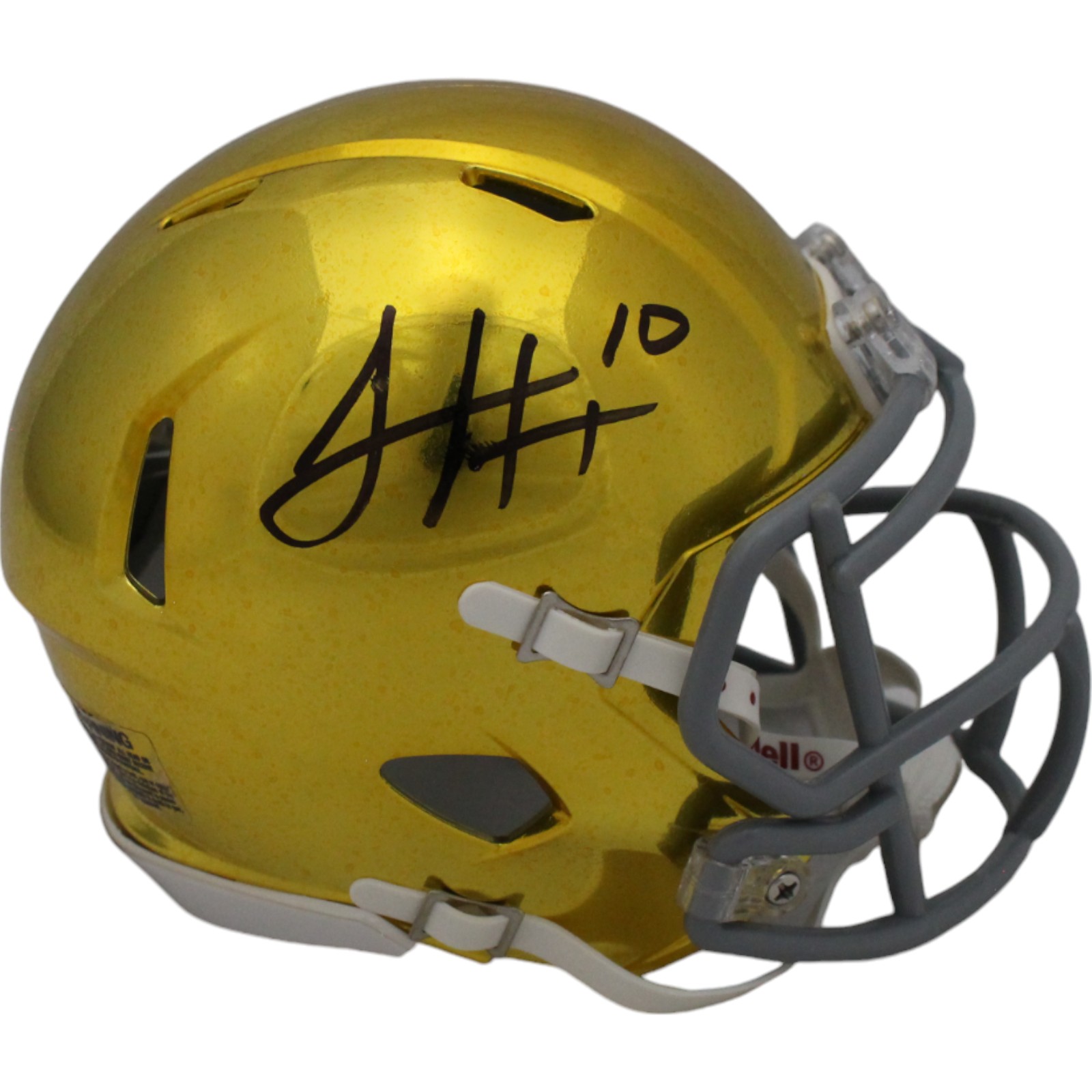 Sam Hartman Autographed/Signed Notre Dame Fighting Irish Mini Helmet