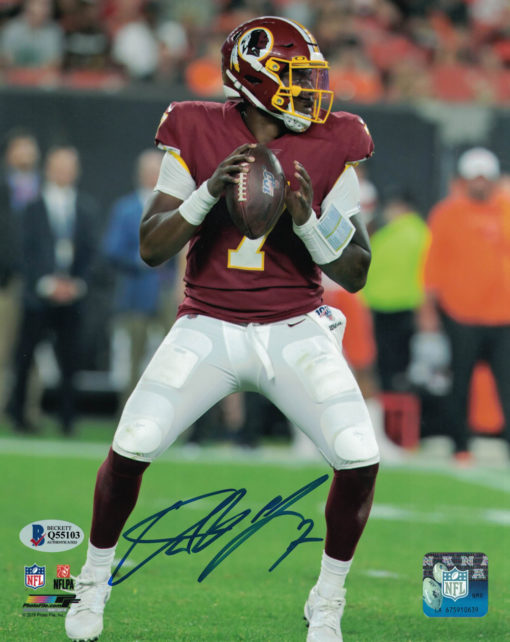 Dwayne Haskins Autographed/Signed Washington Redskins 8x10 Photo BAS 25052