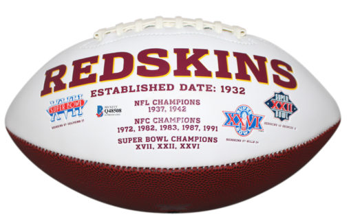 Dwayne Haskins Autographed Washington Redskins White Logo Football BAS 25041