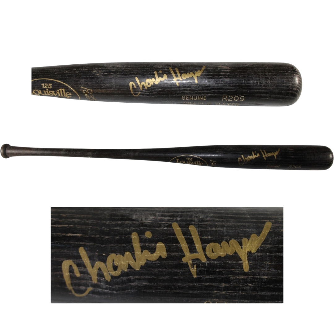 Charlie Hayes Signed Colorado Rockies Game Used Louisville Slugger Bat 53921
