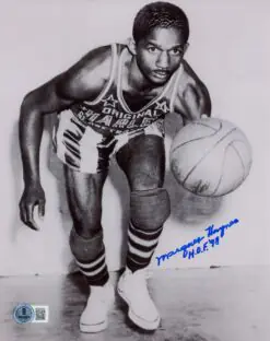 Marques Haynes Autographed/Signed Harlem Globetrotters 8x10 Photo Beckett 57450