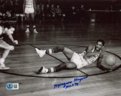 Marques Haynes Autographed Harlem Globetrotters 8x10 Photo HOF Beckett 57347
