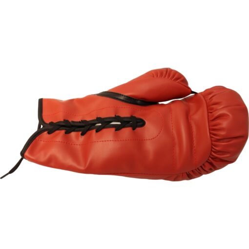 Tommy Hearns Autographed/Signed Red Left Boxing Glove Beckett 44772