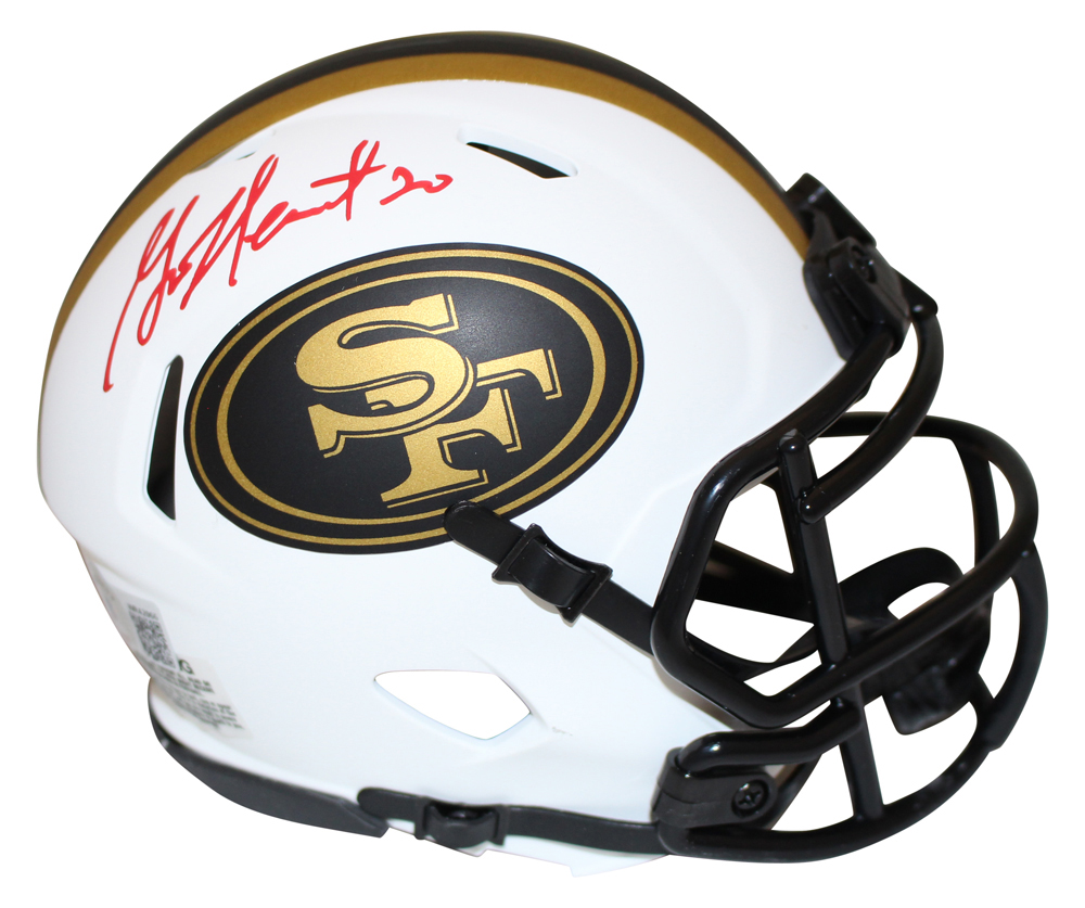 Garrison Heart Autographed San Francisco 49ers Lunar Mini Helmet Beckett