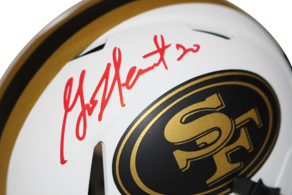 Garrison Heart Autographed San Francisco 49ers Lunar Mini Helmet Beckett
