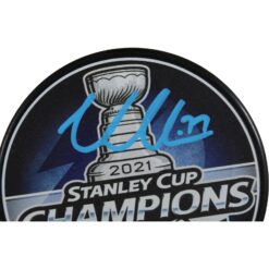 Victor Hedman Signed Tampa Bay Lightning 21 SC Champ Pucks 21 Cup Fanatics 53845