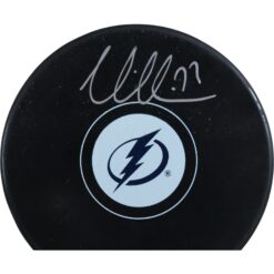 Victor Hedman Autographed/Signed Tampa Bay Lightning Logo Puck Fanatics 53821