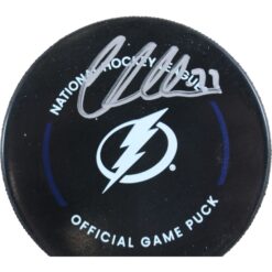 Victor Hedman Autographed Tampa Bay Lightning Official Puck Fanatics 53820
