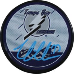 Victor Hedman Autographed Tampa Bay Lightning Reverse Retro Puck Fanatics 53822