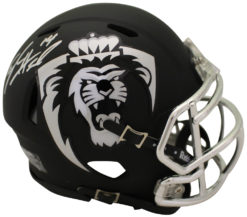 Taylor Heinicke Signed Old Dominion Monarchs Black Mini Helmet Beckett