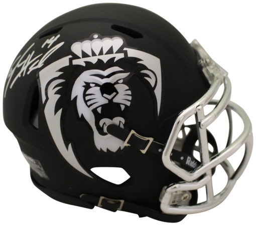Taylor Heinicke Signed Old Dominion Monarchs Black Mini Helmet Beckett