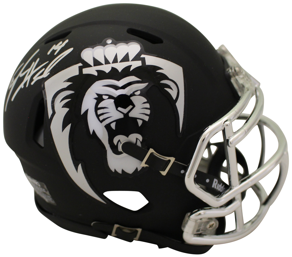 Taylor Heinicke Signed Old Dominion Monarchs Black Mini Helmet Beckett