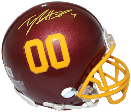 Taylor Heinicke Signed Washington Football Team VSR4 Mini Helmet Beckett