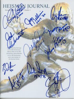 Archie Griffin Joe Bellino Eddie George +8 Signed Heisman Journal JSA 55102
