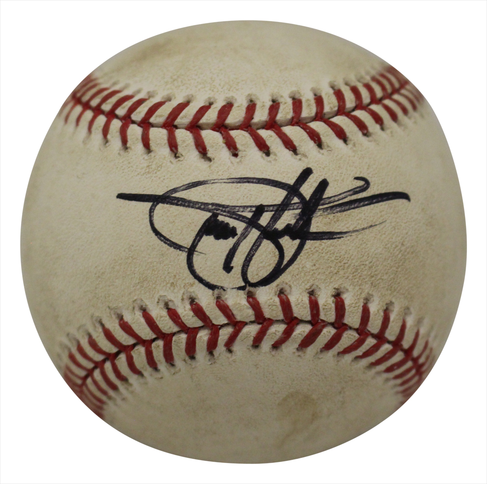 Todd Helton Autographed/Signed Colorado Rockies OML Baseball Beckett