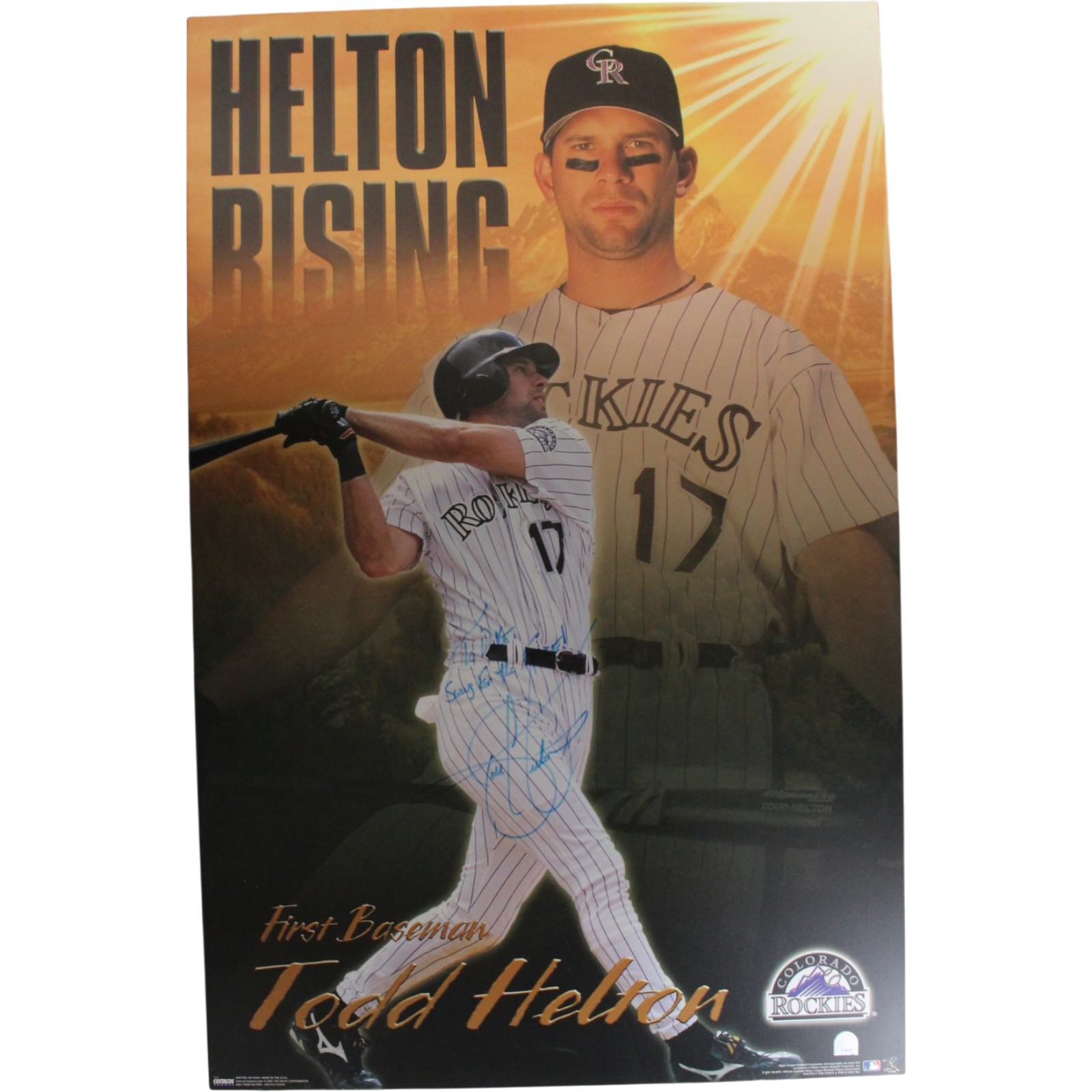 Todd Helton Autographed Colorado Rockies 22x34 Wood Sign Personalized 57547 1 Todd Helton Autographed Colorado Rockies 22x34 Wood Sign Personalized 57547