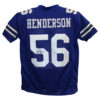 Thomas Hollywood Henderson Autographed/Signed Pro Style Blue XL Jersey 25114