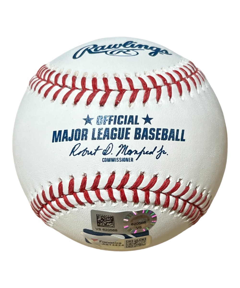Kyle Hendricks Autographed ROMLB Baseball Chicago Cubs Fly The W