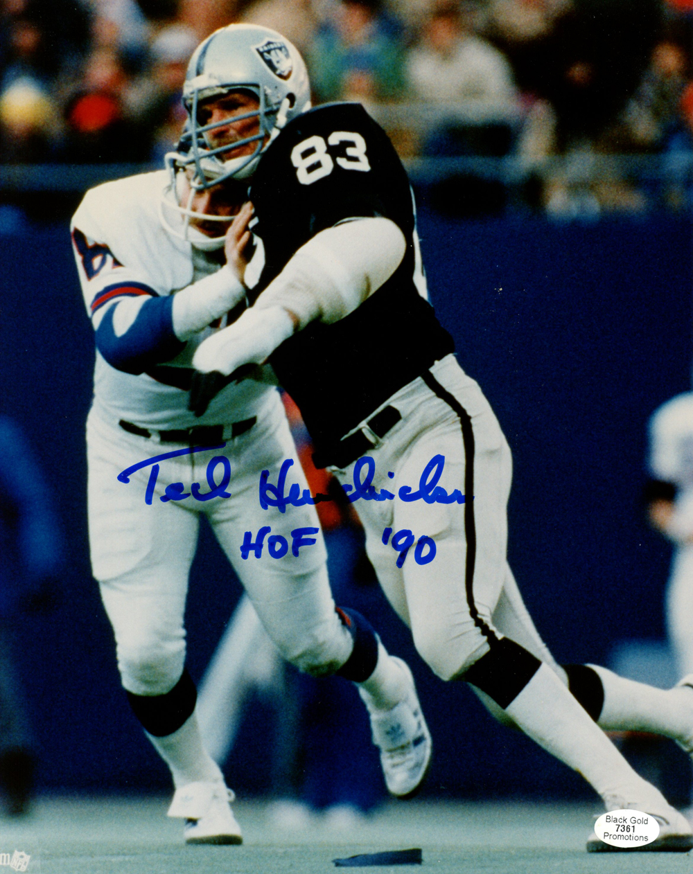 Ted Hendricks Autographed/Signed Oakland Raiders 8×10 Photo – Denver