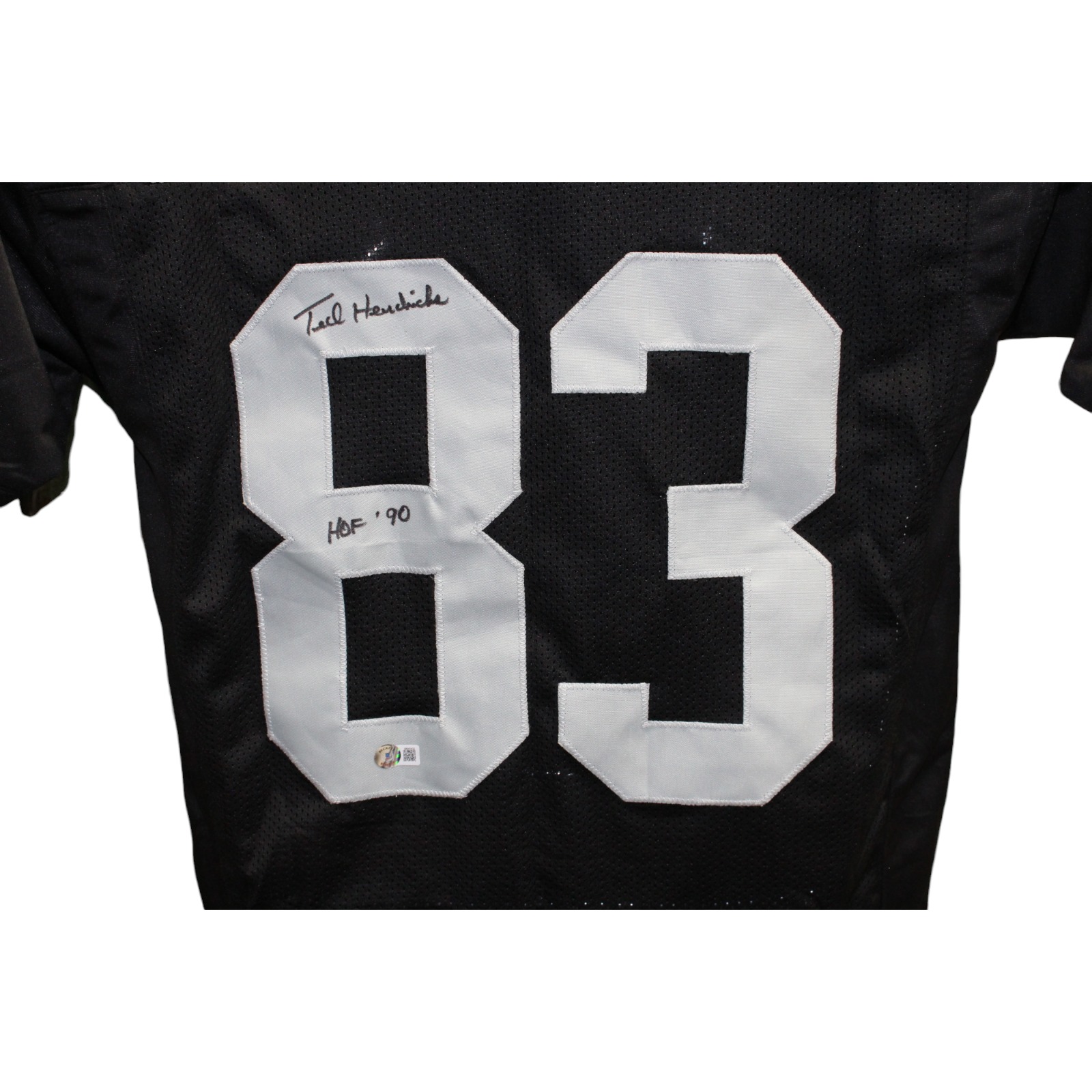 Ted Hendricks Autographed/Signed Pro Style Black Jersey HOF Beckett