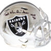 Ted Hendricks Autographed Oakland Raiders Chrome Mini Helmet HOF JSA 24048