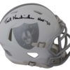 Ted Hendricks Autographed Oakland Raiders Ice Mini Helmet HOF JSA 24049