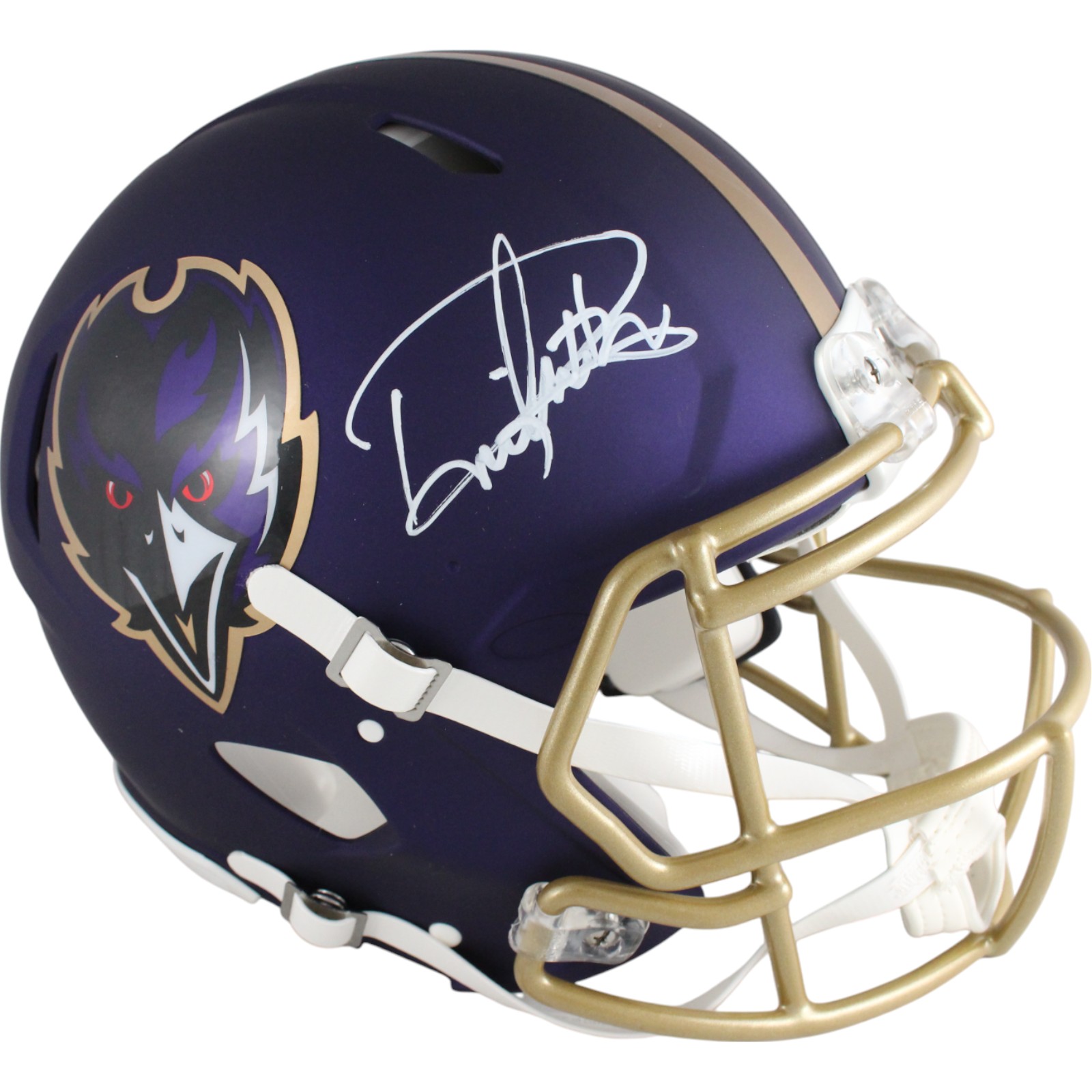 Derrick Henry Autographed Baltimore Ravens Authentic 24 Alt Helmet Beckett 49177