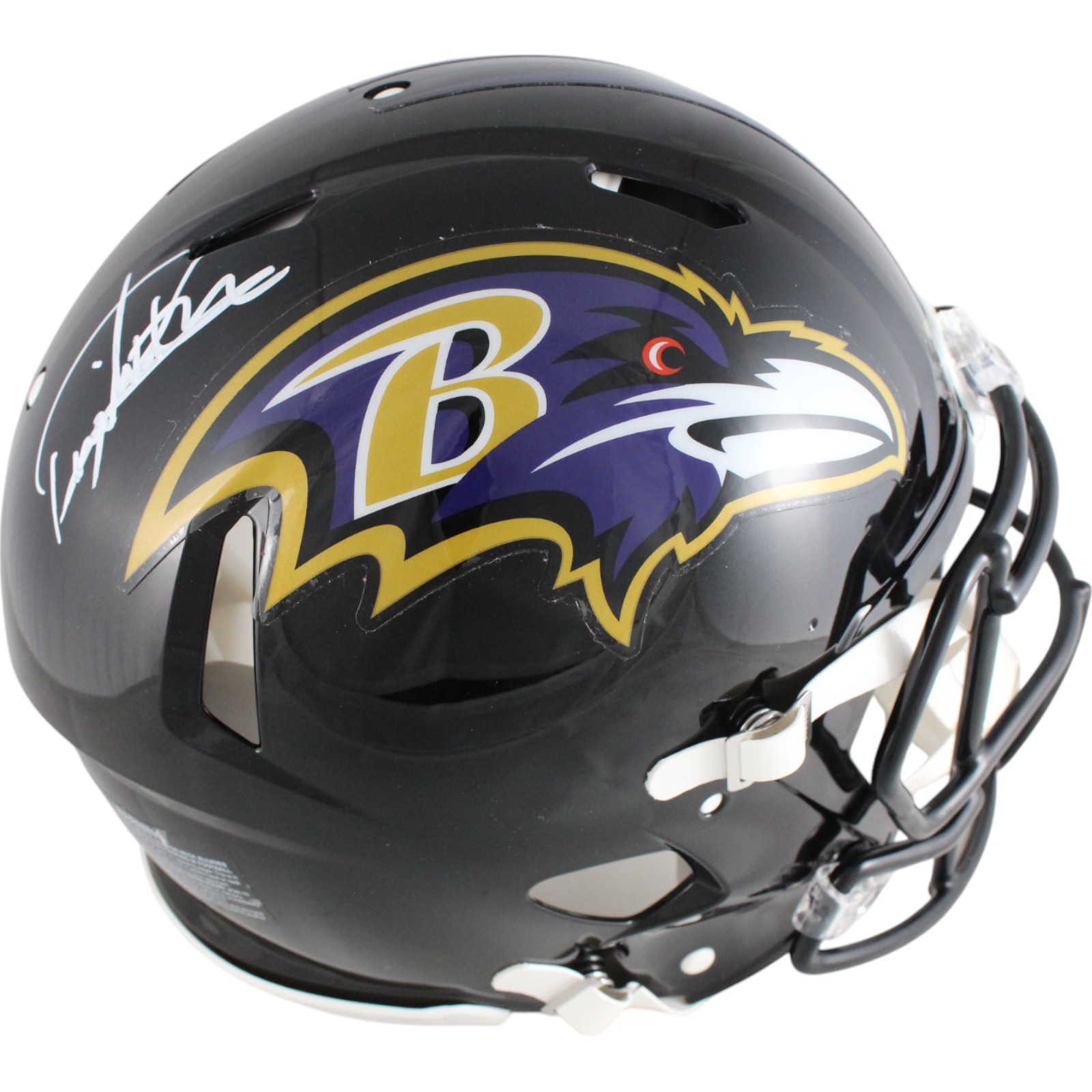 Derrick Henry Autographed Baltimore Ravens Authentic Speed Helmet Beckett 49174