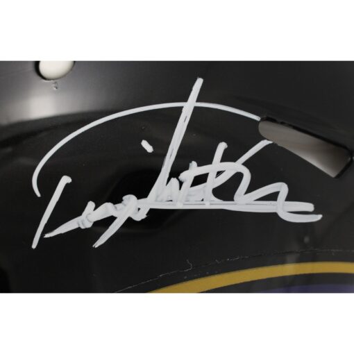 Derrick Henry Autographed Baltimore Ravens Authentic Speed Helmet Beckett 49174