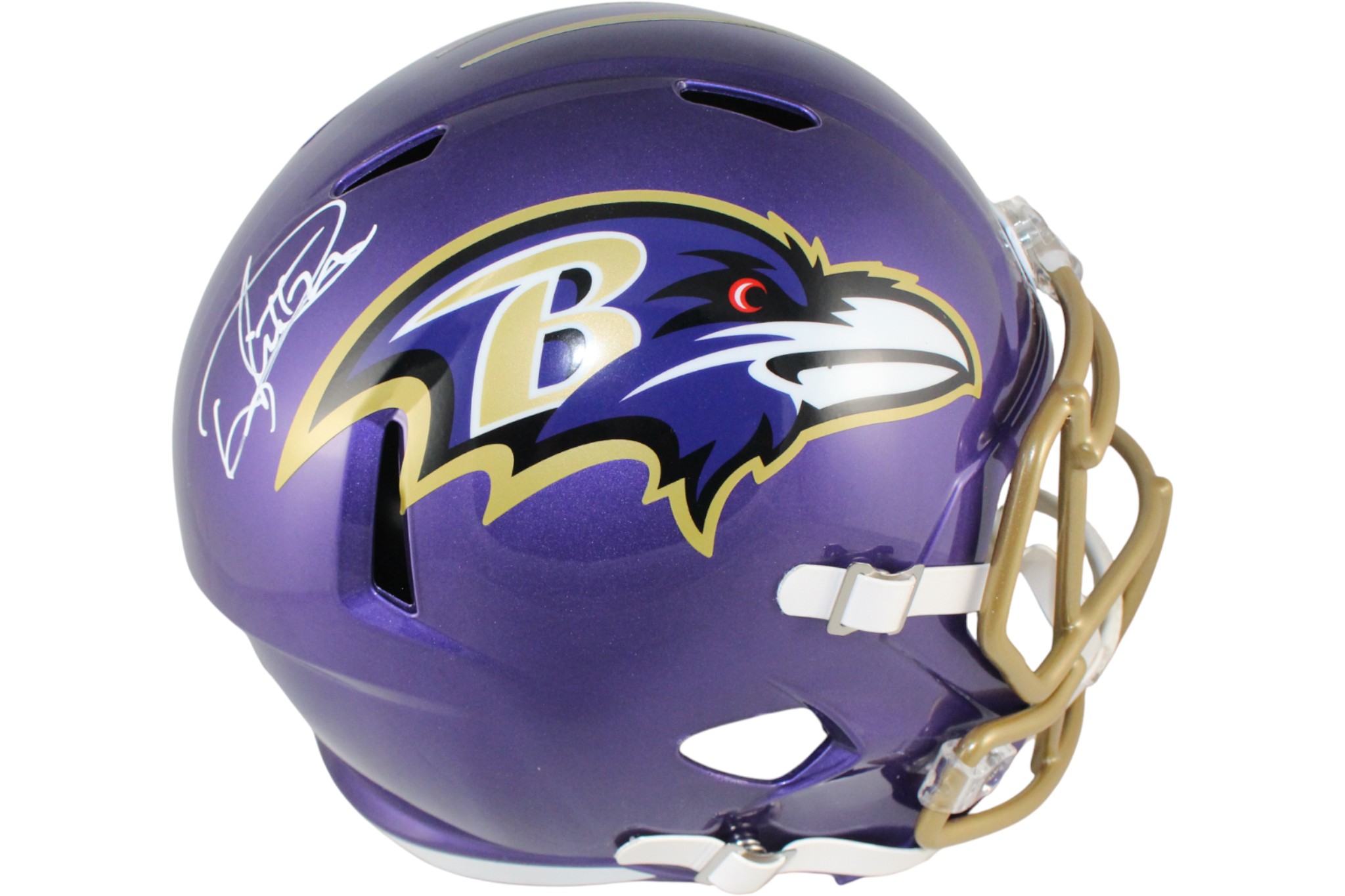 Derrick Henry Autographed/Signed Baltimore Ravens F/S Flash Helmet Beckett 52727 1 Derrick Henry Autographed/Signed Baltimore Ravens F/S Flash Helmet Beckett 52727