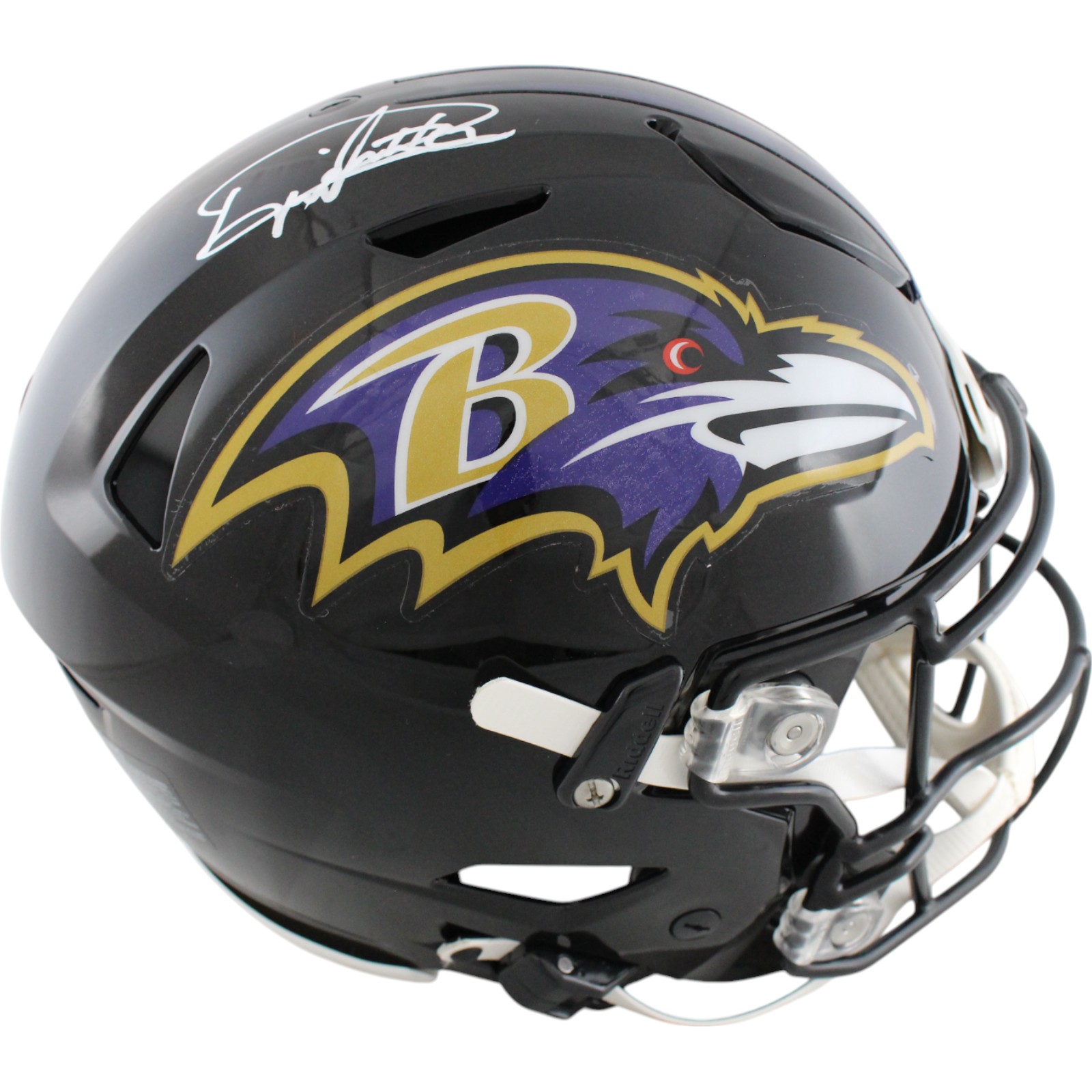 Derrick Henry Autographed/Signed Baltimore Ravens SpeedFlex Helmet Beckett 49172