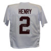 Derrick Henry Autographed/Signed College Style White XL Jersey JSA 26743