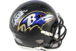 Derrick Henry Autographed/Signed Baltimore Ravens Mini Helmet Beckett 52733