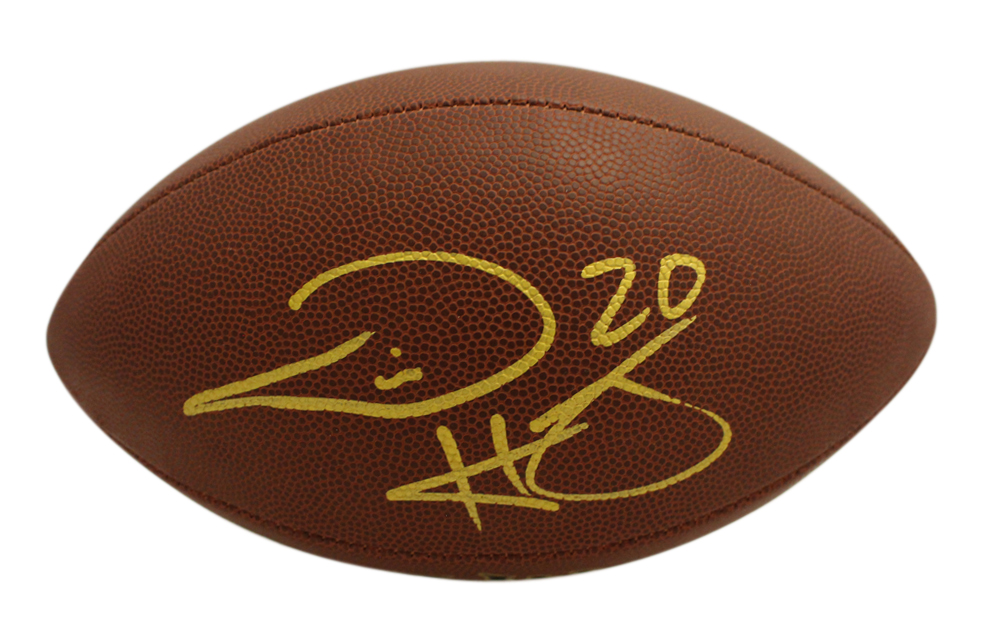 Travis Henry Autographed Denver Broncos Super Grip Football Beckett