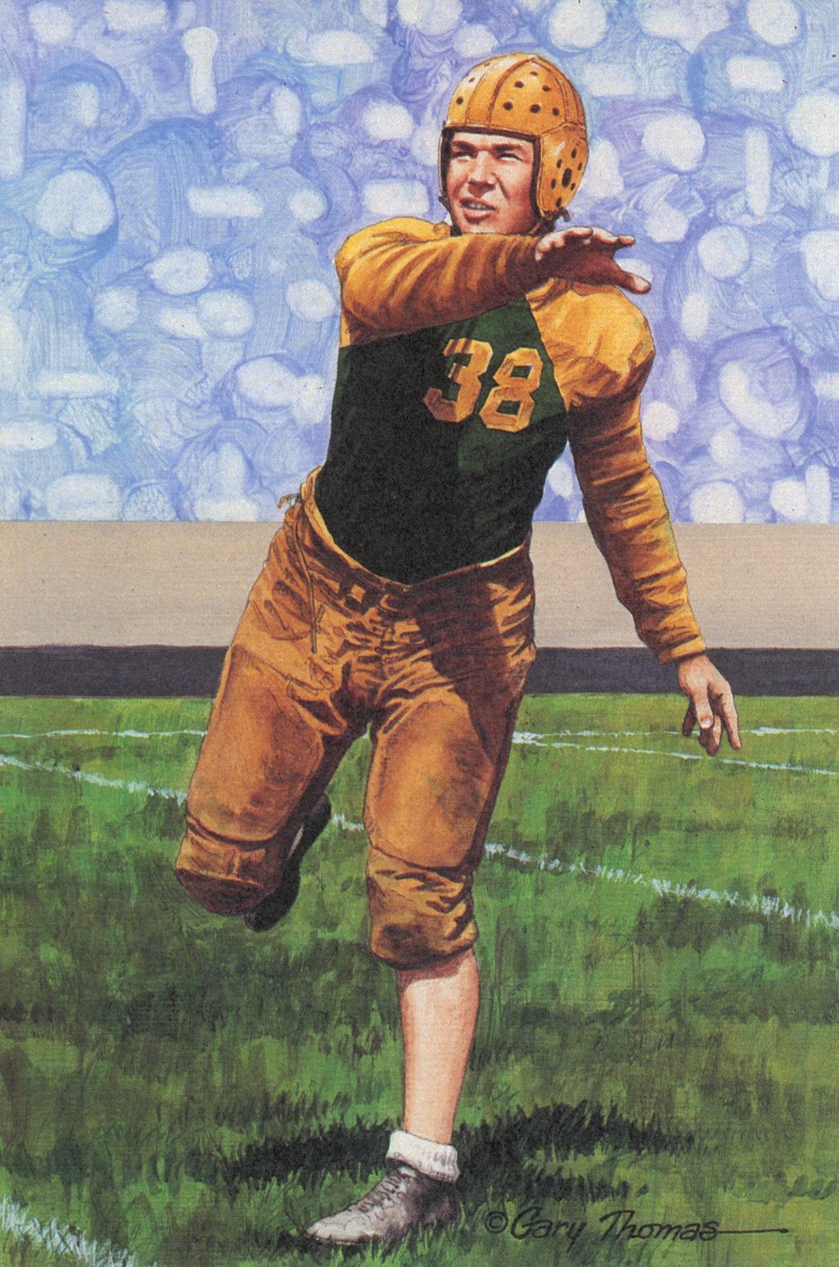 Arnie Herber Green Bay Packers Goal Line Art Card Series 6 #160 LE /5000 58088 1 Arnie Herber Green Bay Packers Goal Line Art Card Series 6 #160 LE /5000 58088