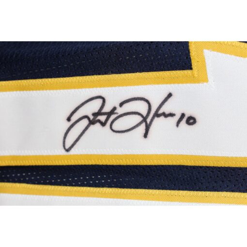 Justin Herbert Autographed/Signed Pro Style Navy Jersey Beckett