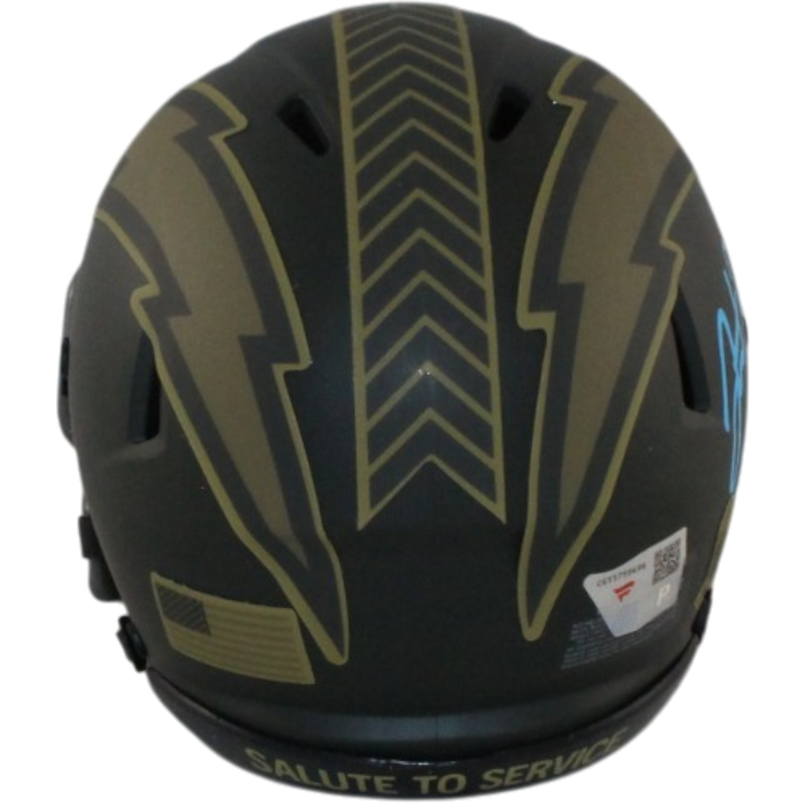 Justin Herbert Autographed Los Angeles Chargers 25STS Mini Helmet Fanatics 56912 3 Justin Herbert Autographed Los Angeles Chargers 25STS Mini Helmet Fanatics 56912