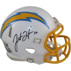 Justin Herbert Autographed Las Angeles Chargers Mini Helmet Fanatics 55217