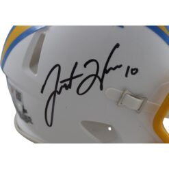 Justin Herbert Autographed Las Angeles Chargers Mini Helmet Fanatics 55217